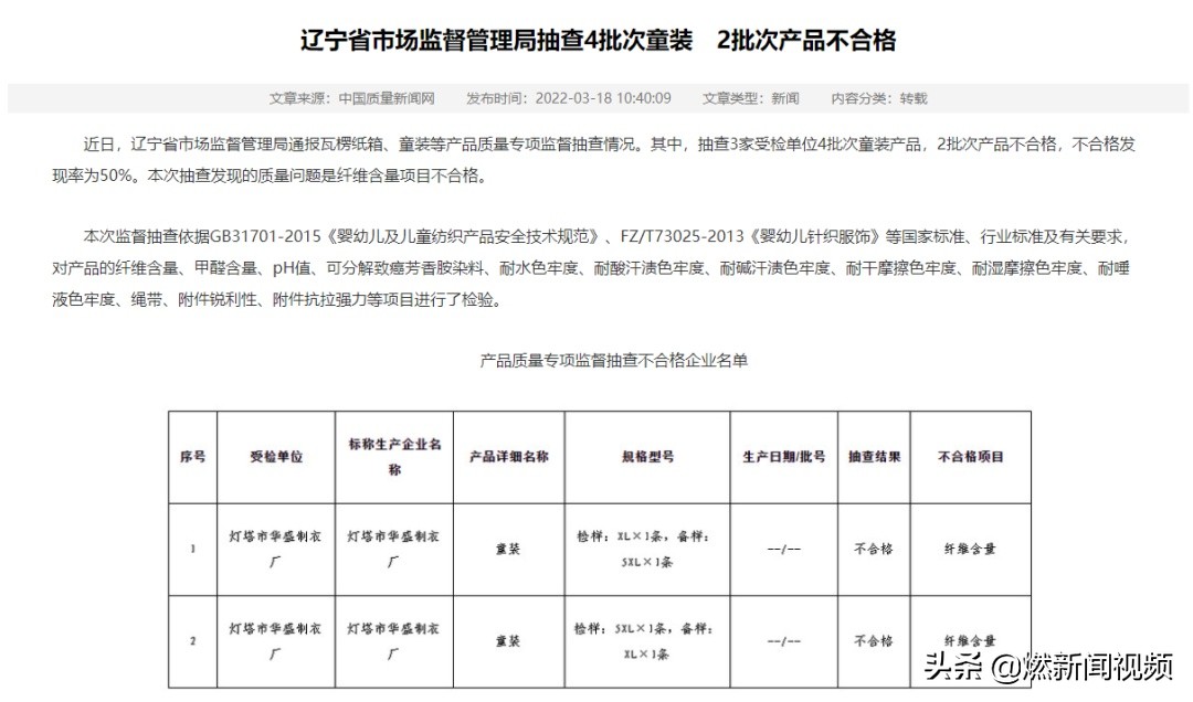 不合格的童装安全隐患,童装被检出致癌物但不是国家标准