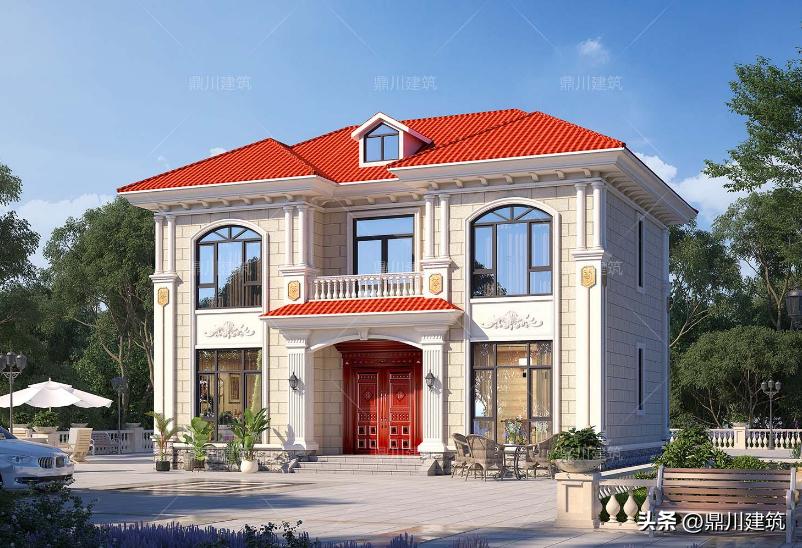 简单实用美观的三层农村房图,最简单农村二层房实图