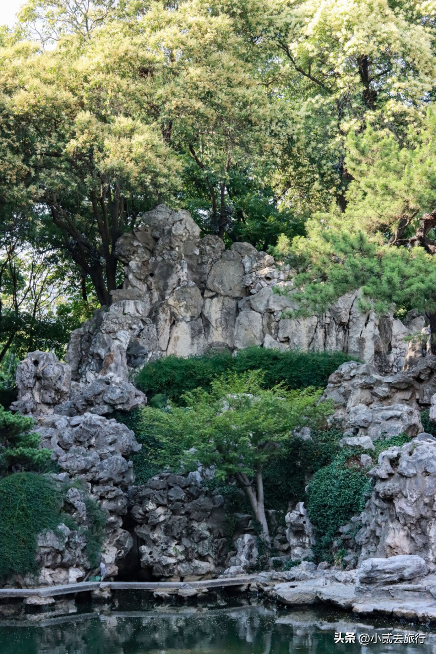 南京瞻园汉服摄影,南京瞻园园林山水布局