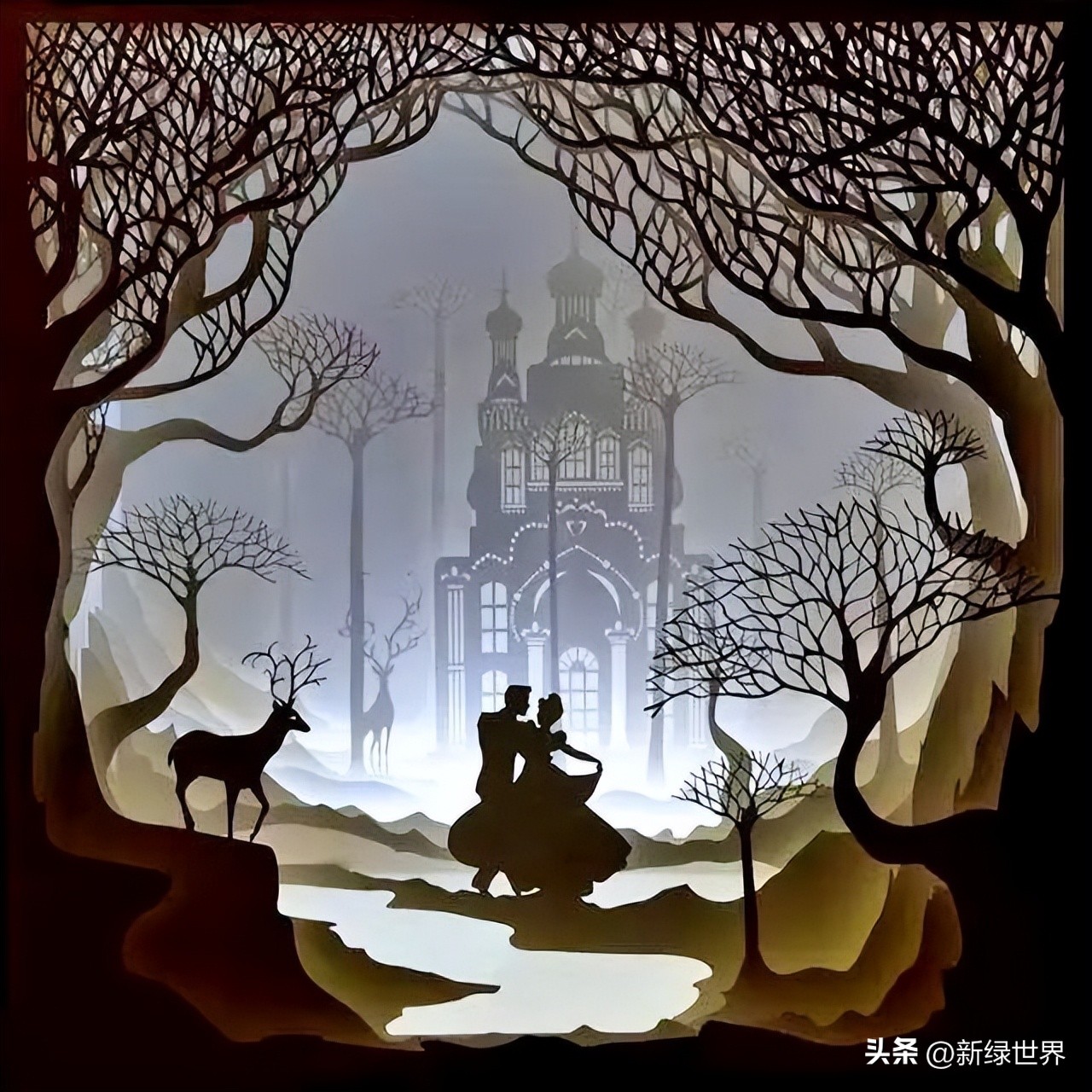 纸艺作品绘画,千变万化的纸艺术作品