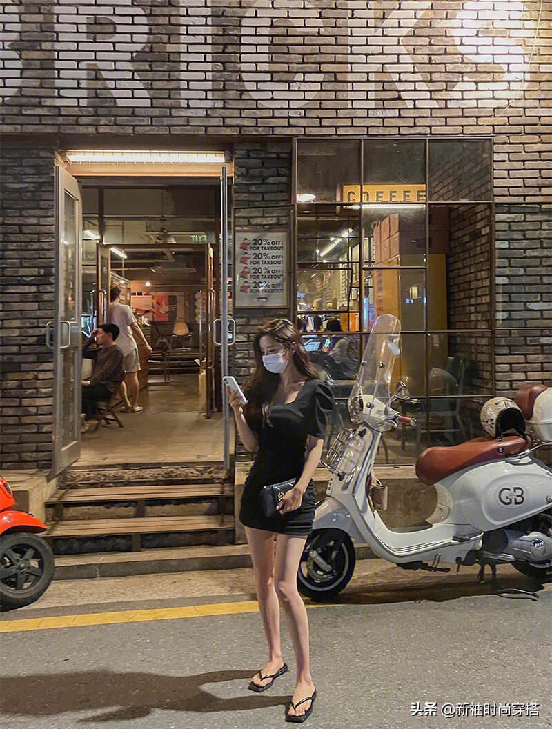 跟ins博主学穿搭夏,穿搭泡泡袖连衣裙