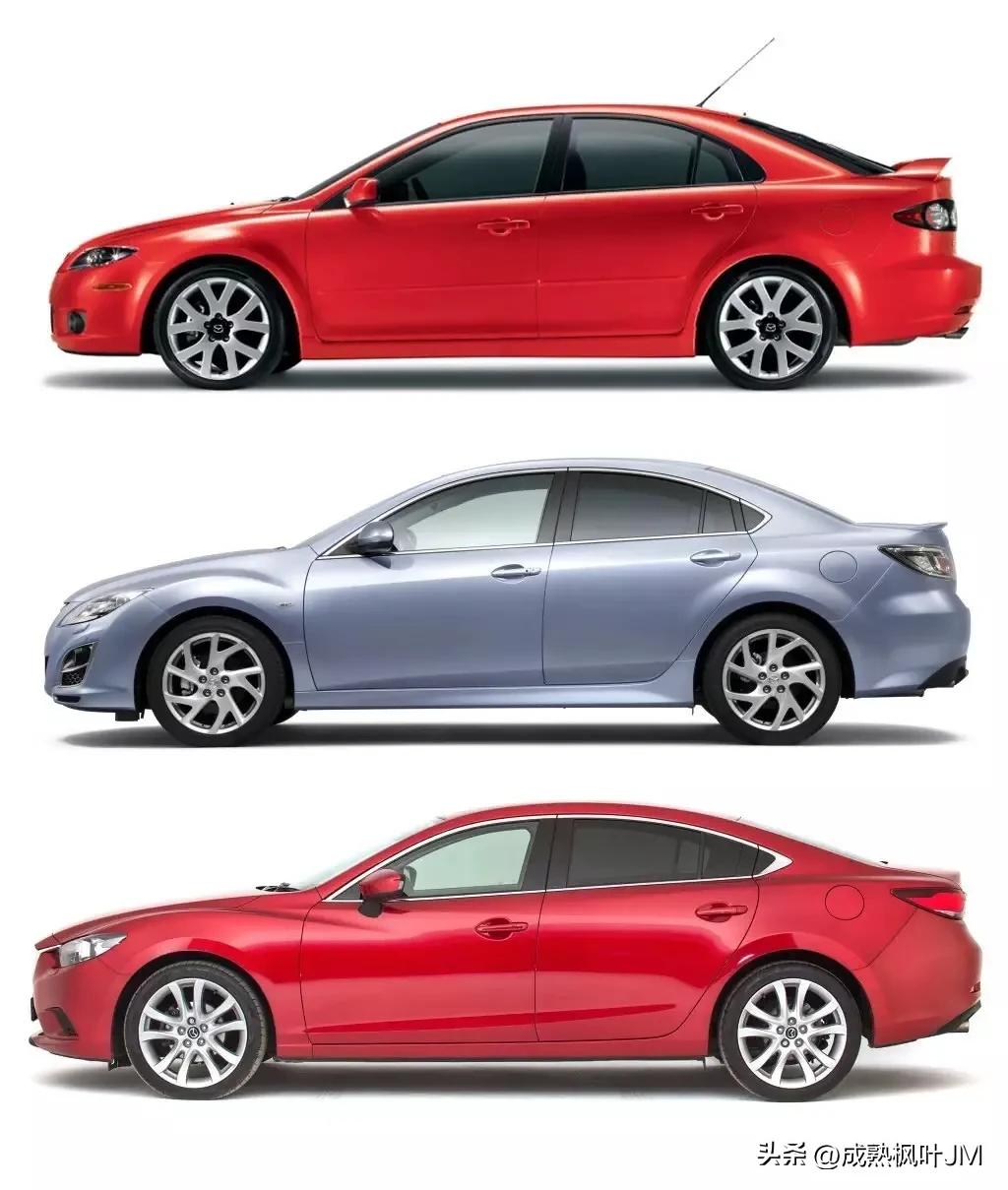 名爵6三代和马自达3,马自达6三代同堂