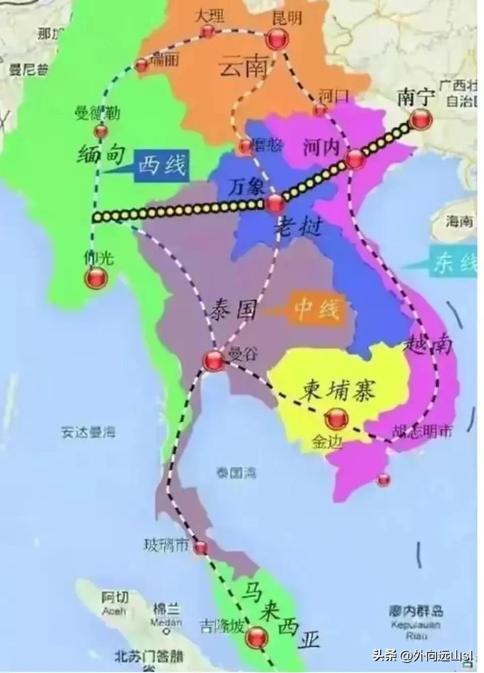 中老铁路通车周边国家反应,越南人看到中老铁路开通的感想