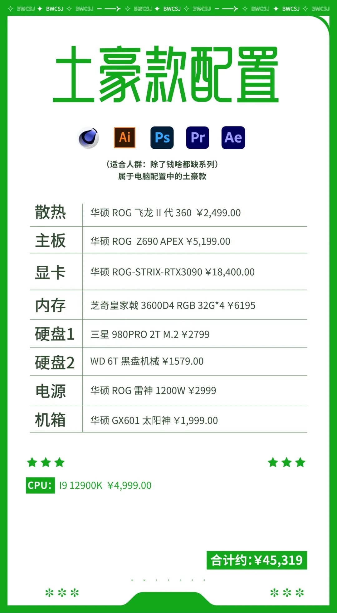 2022年设计师电脑配置,2022年设计师电脑配置推荐
