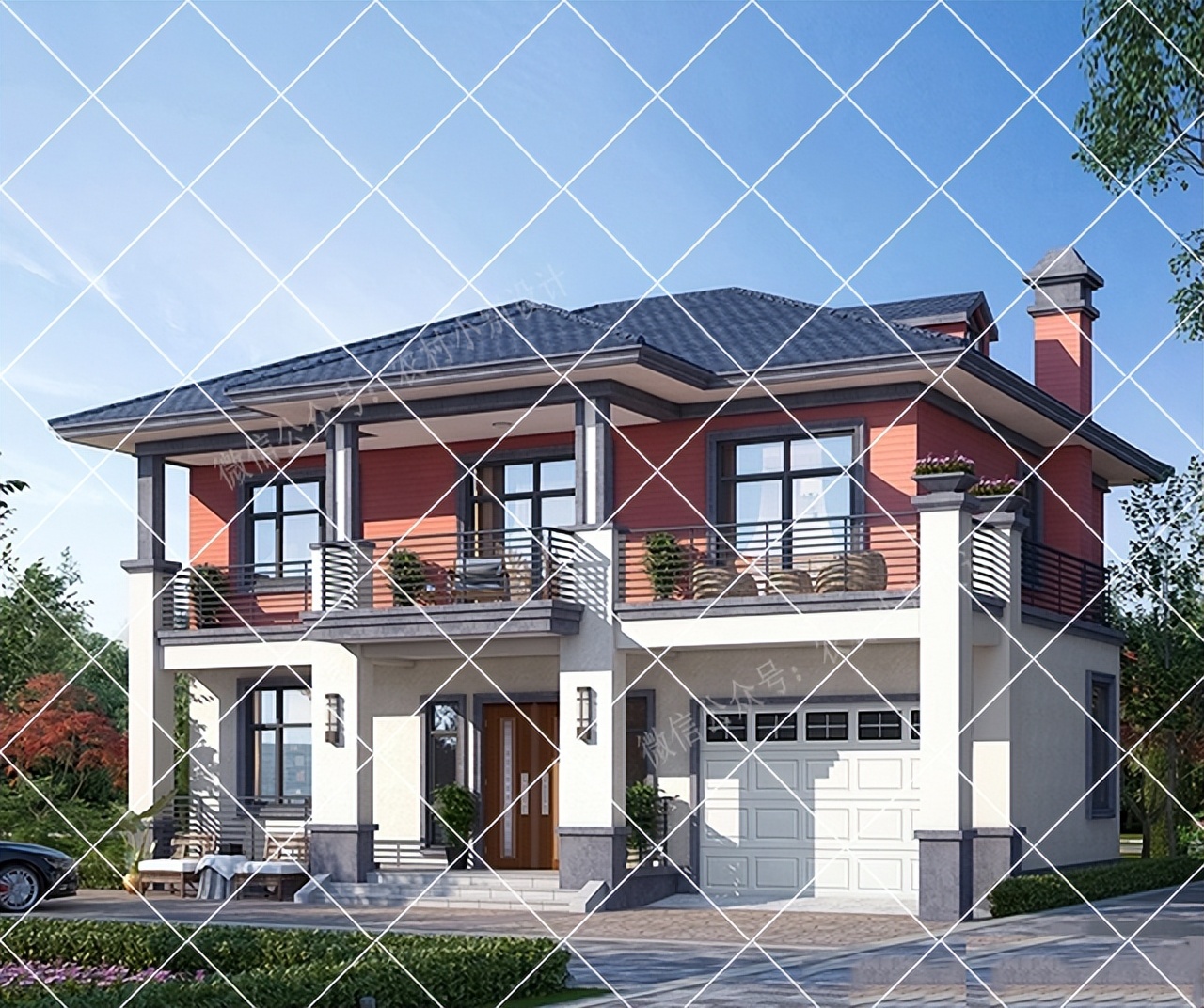 农村自建别墅带柴火灶设计,农村带堂屋柴火灶三层别墅实拍图