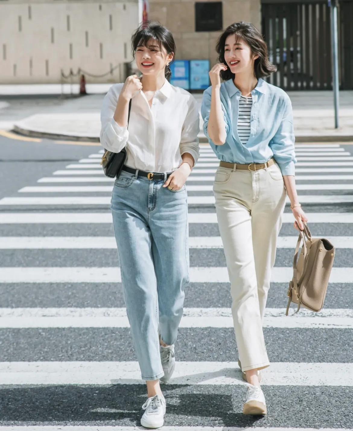 夏日闺蜜日常穿搭模板,夏季闺蜜装穿搭时髦可爱