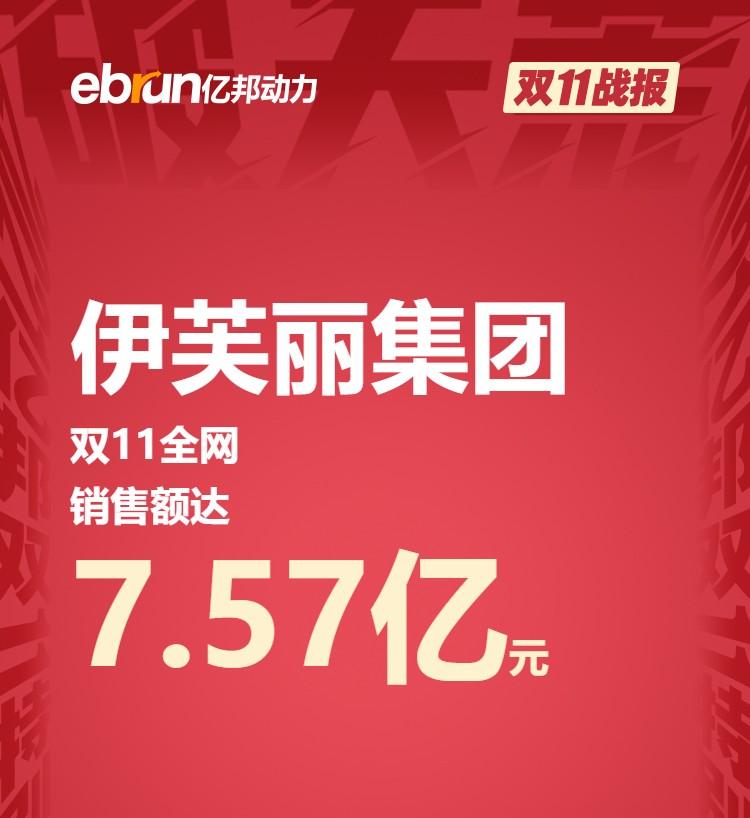 伊芙丽天猫双十一排行,伊芙丽双十一销售额