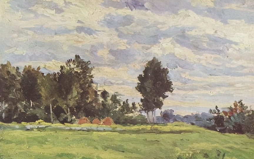 田园山水印象主义油画,关于意大利文化的美术作品