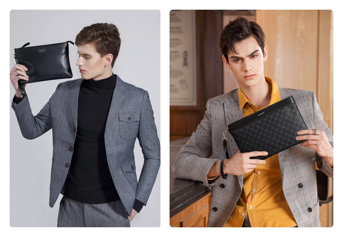 性价比最高男士商务休闲手包,彰显男士雅致绅士魅力