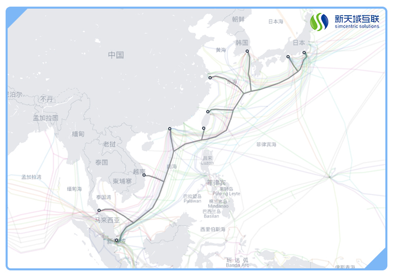 中国全球海底光缆排名,台湾海底光缆
