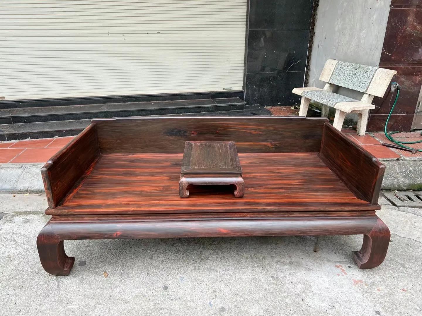 极品大红酸枝罗汉床,红木大红酸枝罗汉床