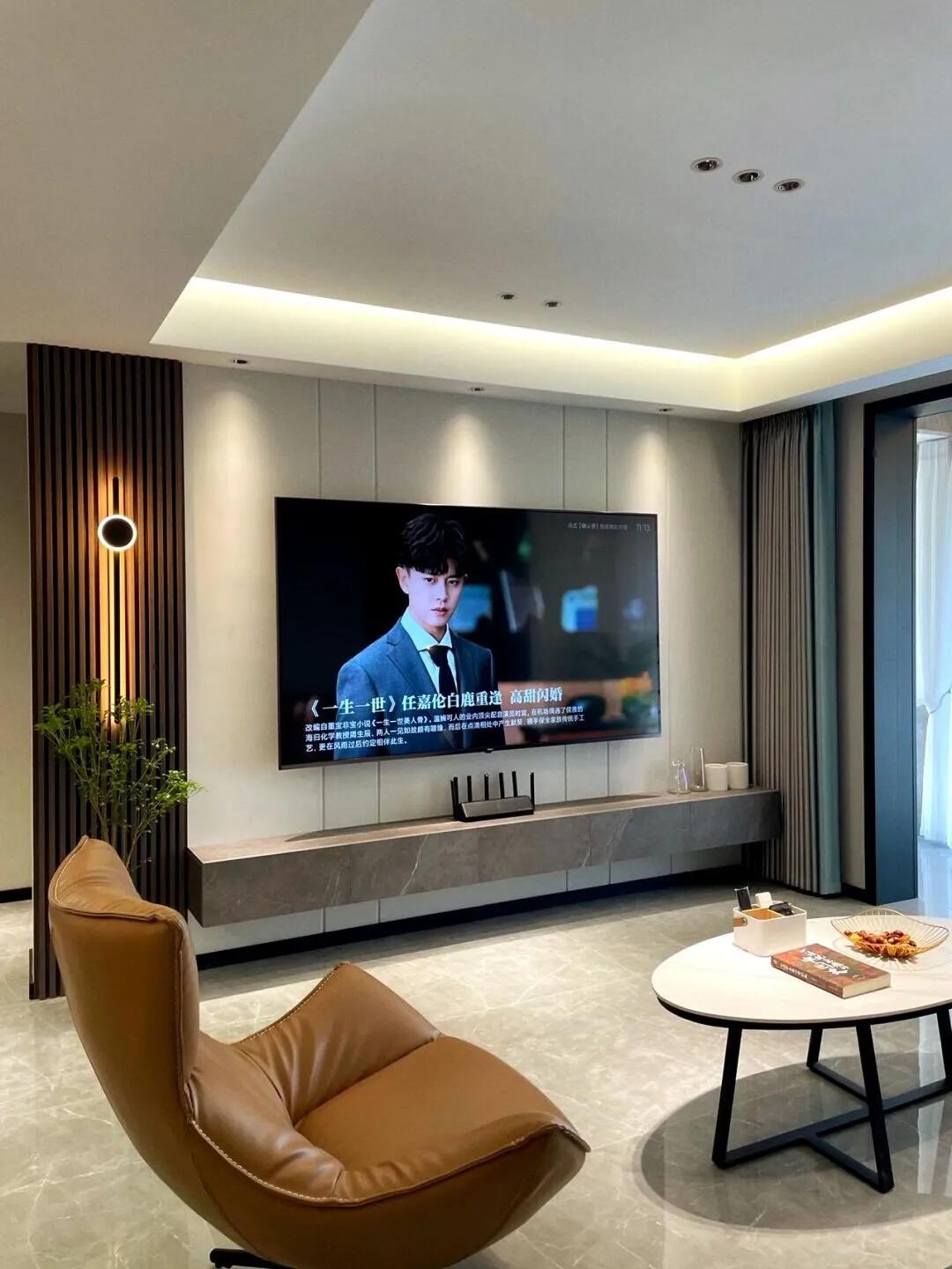 悬空电视柜的弊端,电视墙电视柜悬空