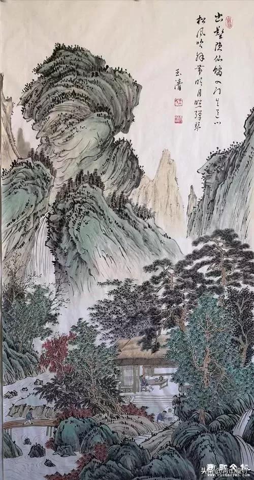 集名家精品山水画70幅欣赏,陈学良山水画精品欣赏40幅
