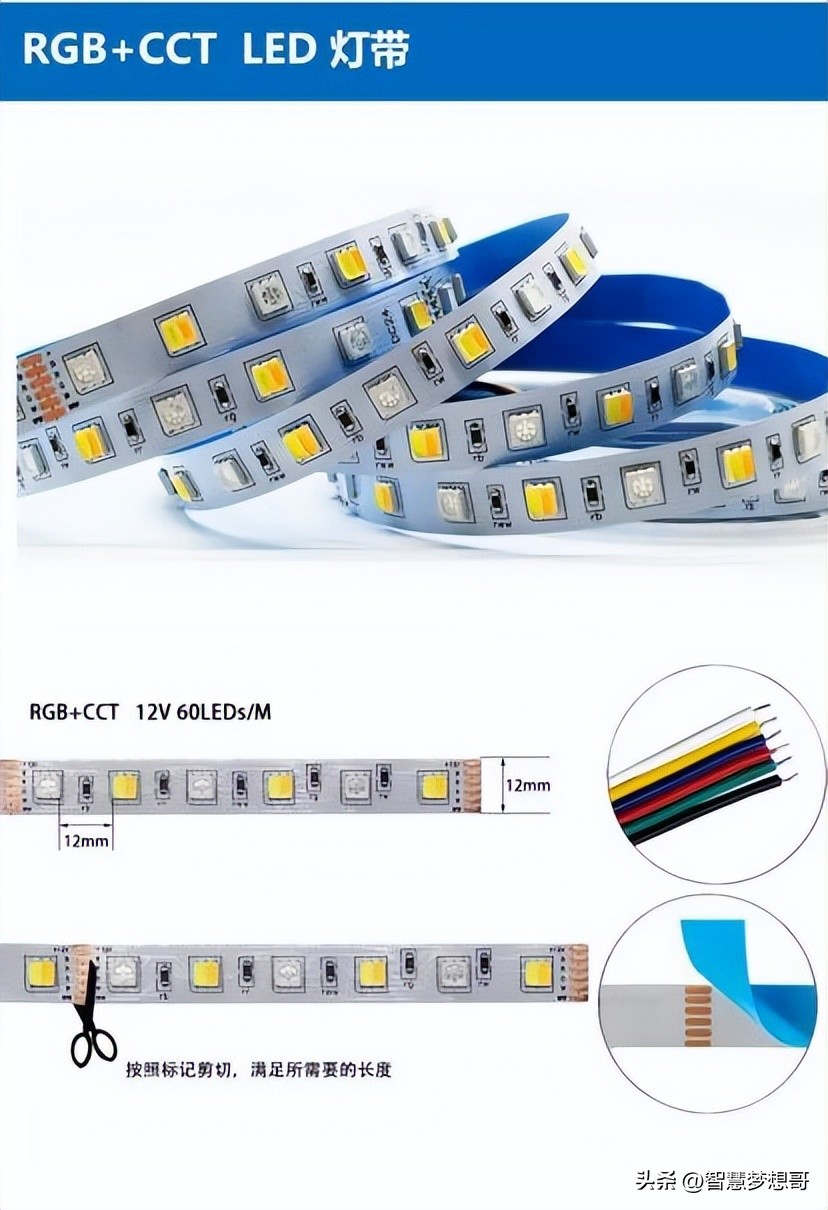 灯带的瓦数一般多少,灯带的安装方法和接线图