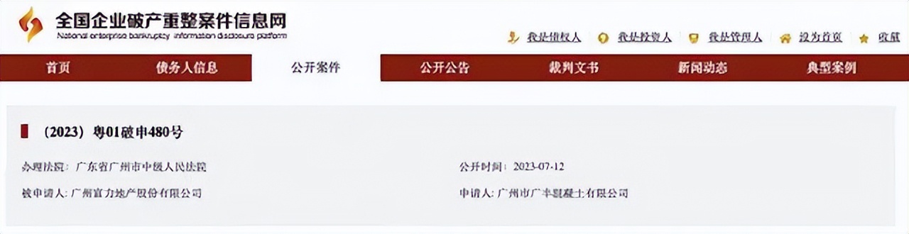 富力地产不予受理破产重整申请,富力破产已成定局