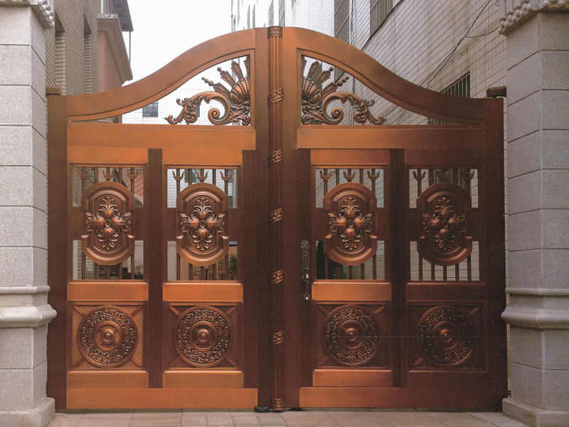 庭院铜门新中式,最新拱形庭院铜门