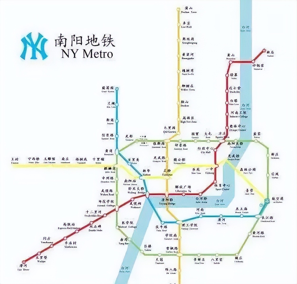 2020南阳城市交通规划,南阳市城市轨道交通图