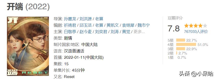 《白夜追凶》排第二，《开端》排第八，给近10年的悬疑剧排个名