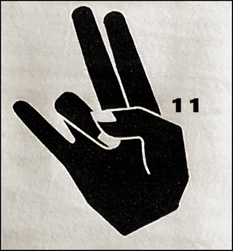 出门在外一定要注意防范,禁止出门手势