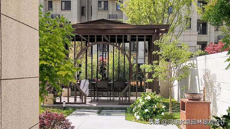 郑州庭院花园景观设计,郑州正商公主湖