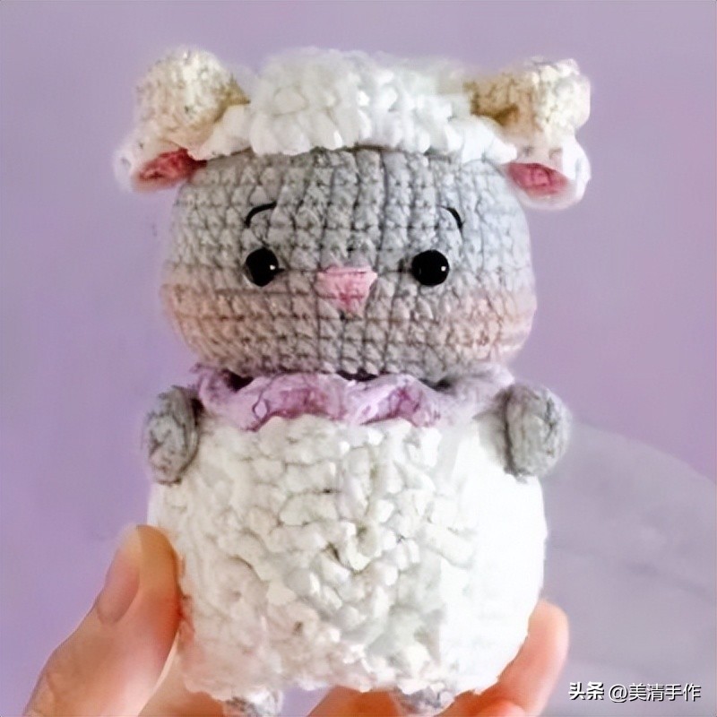 生肖羊的钩织方法,生肖羊钩织教程图解