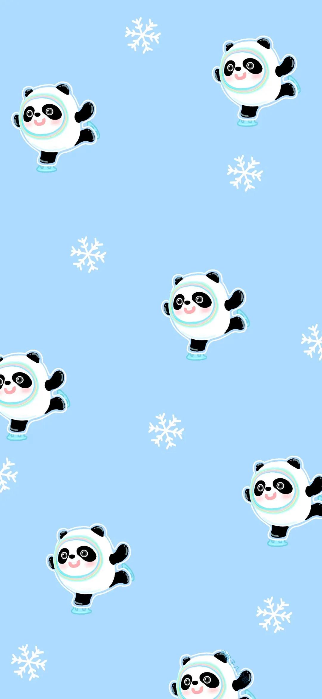 冰墩墩和雪容融头像框,冰墩墩和雪容融头像壁纸系列图片