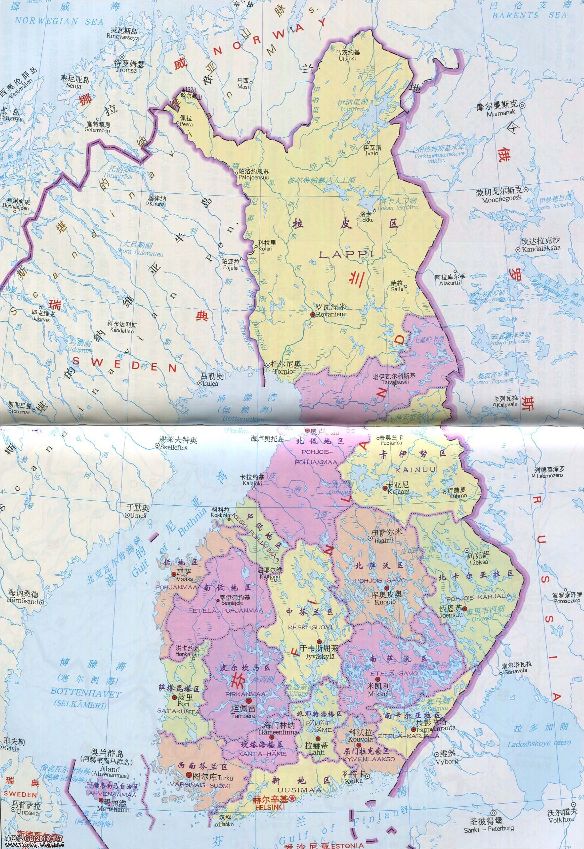 世界旅游地理视频,芬兰北极圈旅游地图