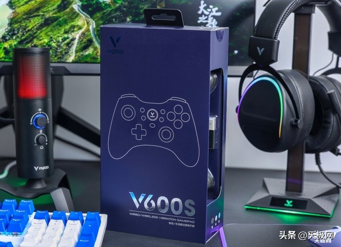 雷柏v600s游戏手柄拆解,雷柏手柄v600