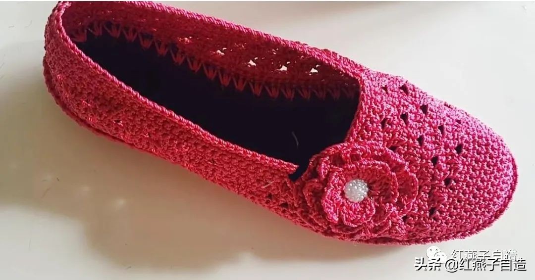 编夏天凉鞋,夏天冰丝线凉鞋镂空钩编教程