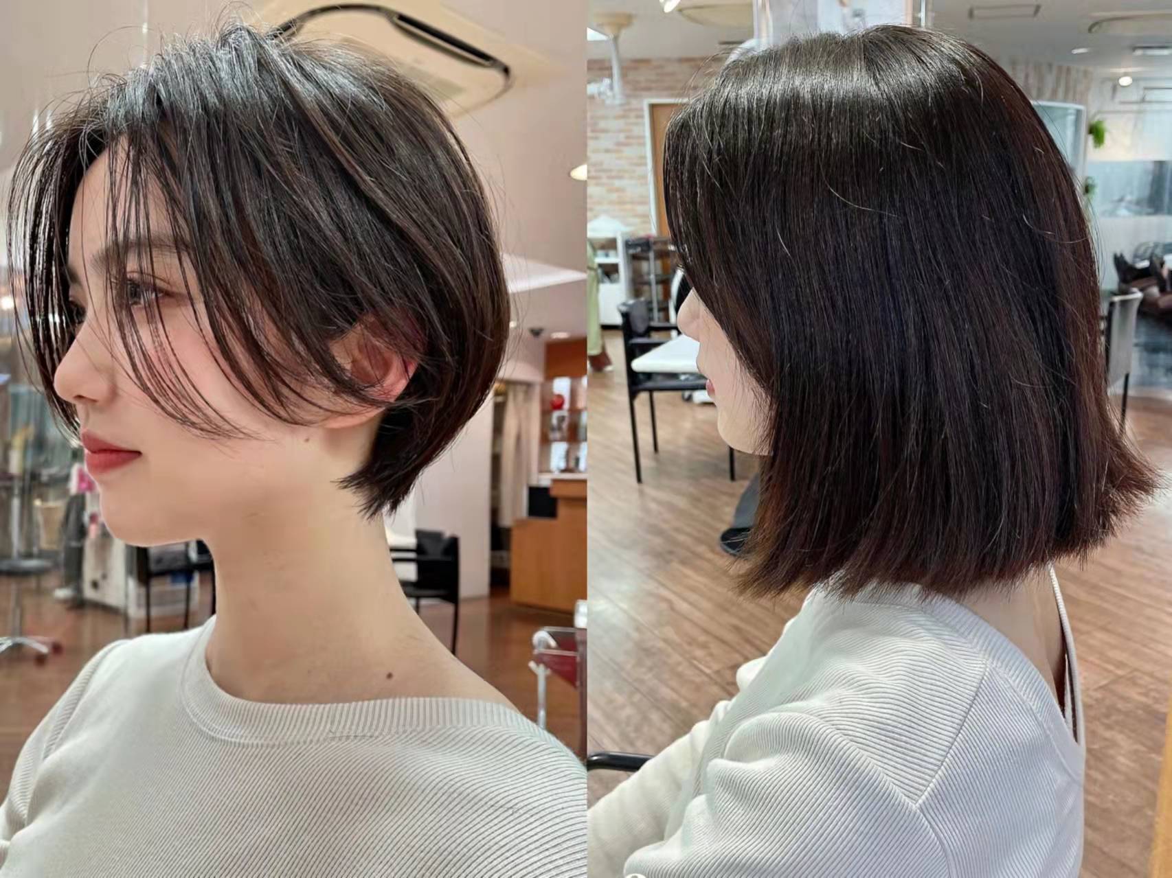 40岁短发烫发好看还是直发好看,短发怎么在家自己剪出层次的短发