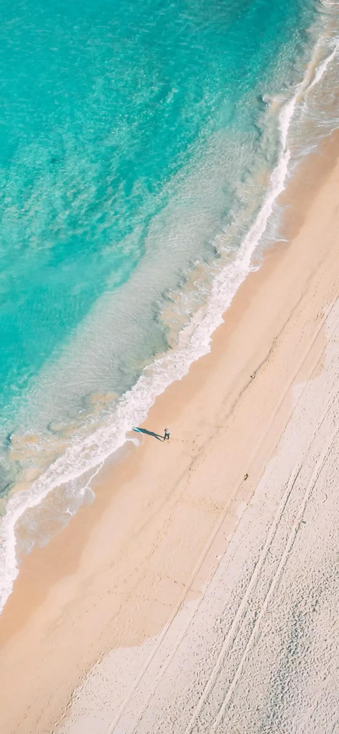 大海壁纸｜大海边，守候朝霞，聆听海浪的乐章