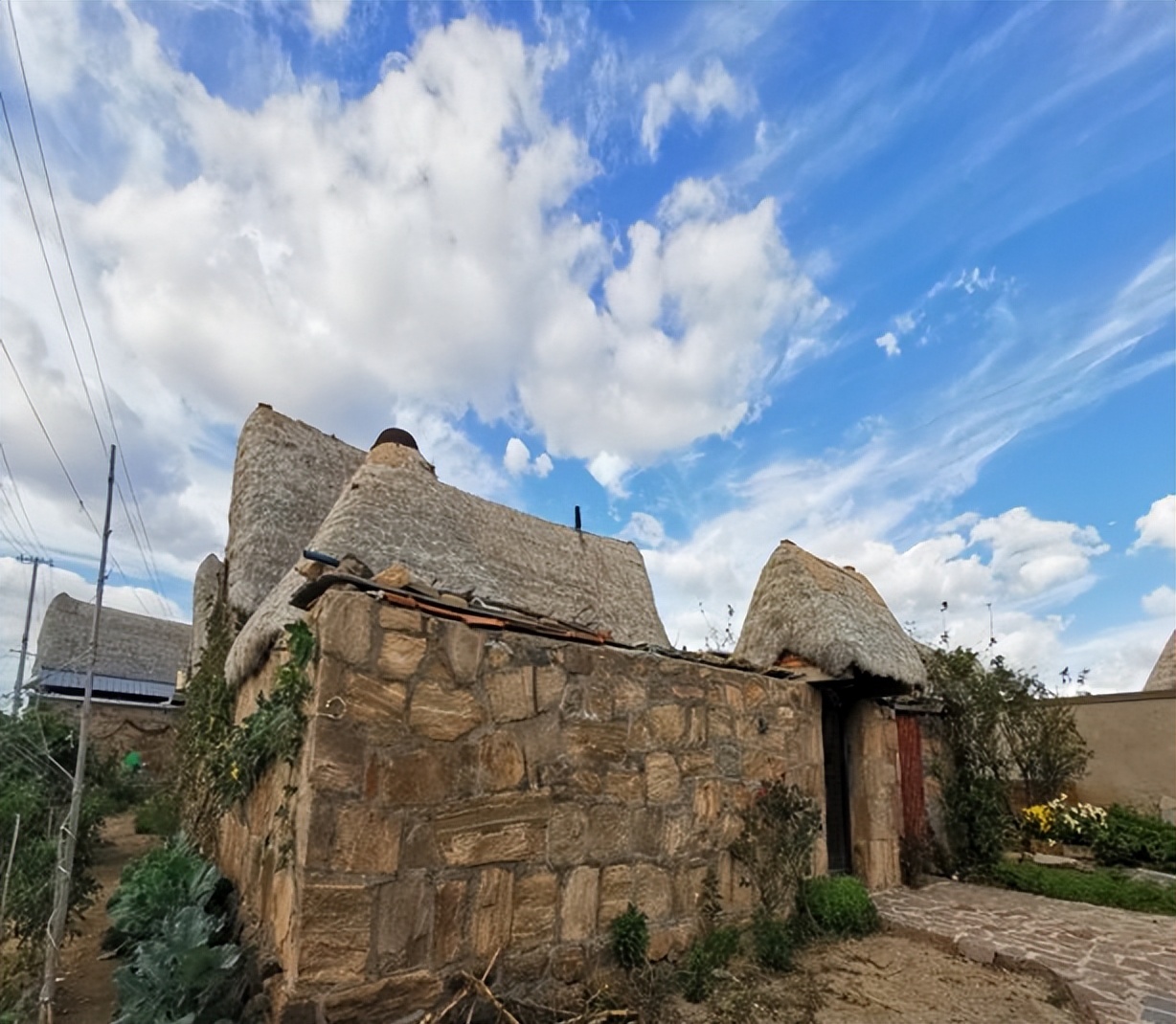 胶东海草房简介,胶东原始的海草房