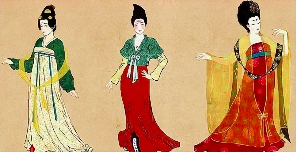 唐代贵族妇女服装分析,唐朝妇女服饰色彩