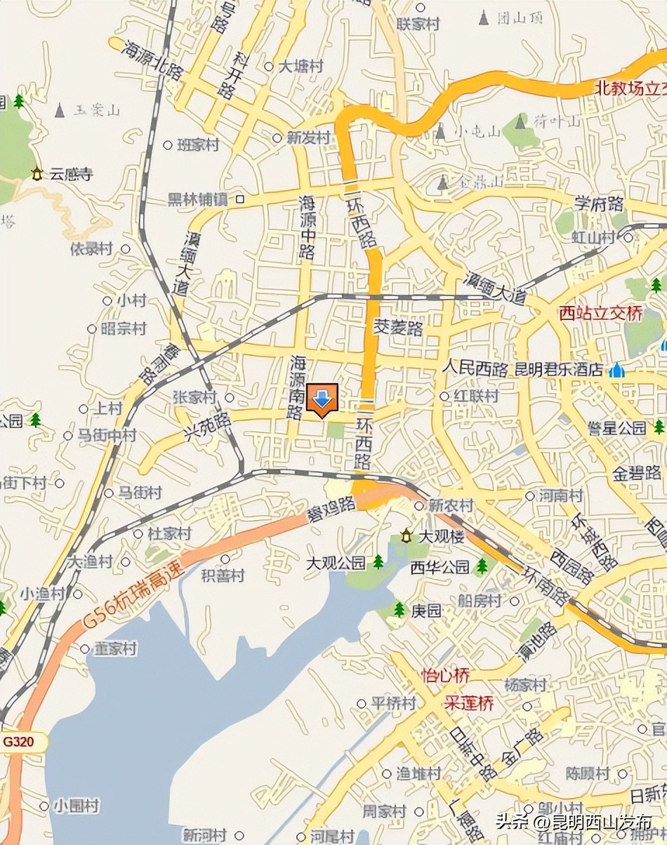 西山区多少度,西山海拔有多少米