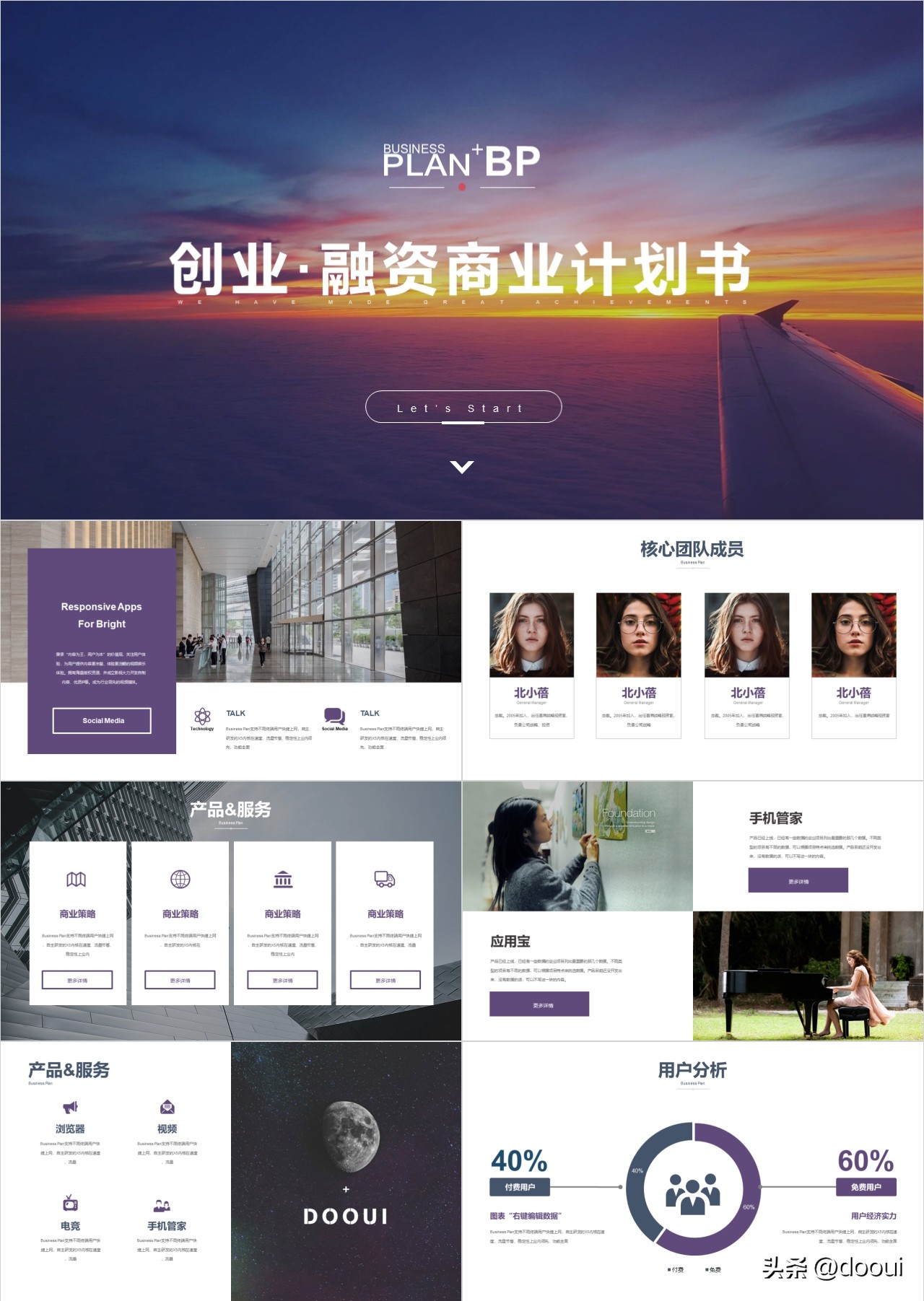 如何做创业计划书的ppt模板,商业创业计划书ppt怎么写