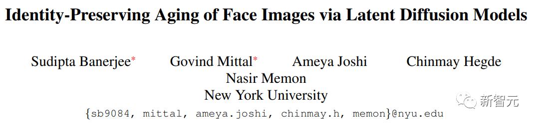 错误率降低44%！纽约大学最新人脸生成可让年龄随意变化