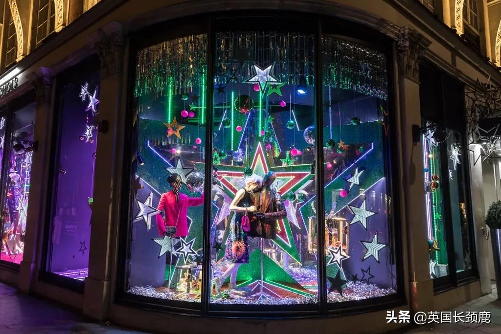 伦敦圣诞橱窗,2021年英国圣诞