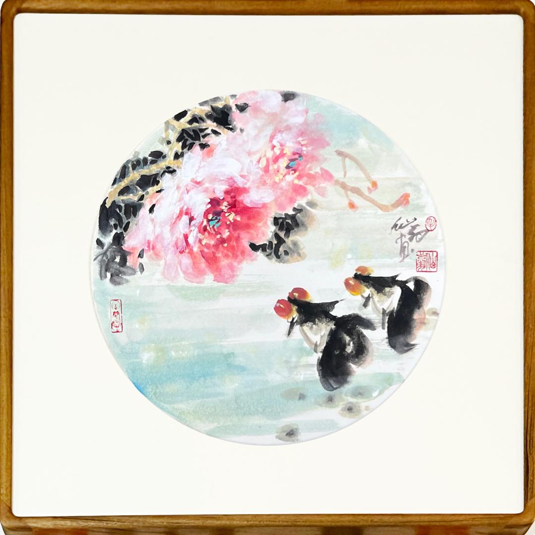 克里姆特名画金鱼,世界名画欣赏500幅风景水鸟画