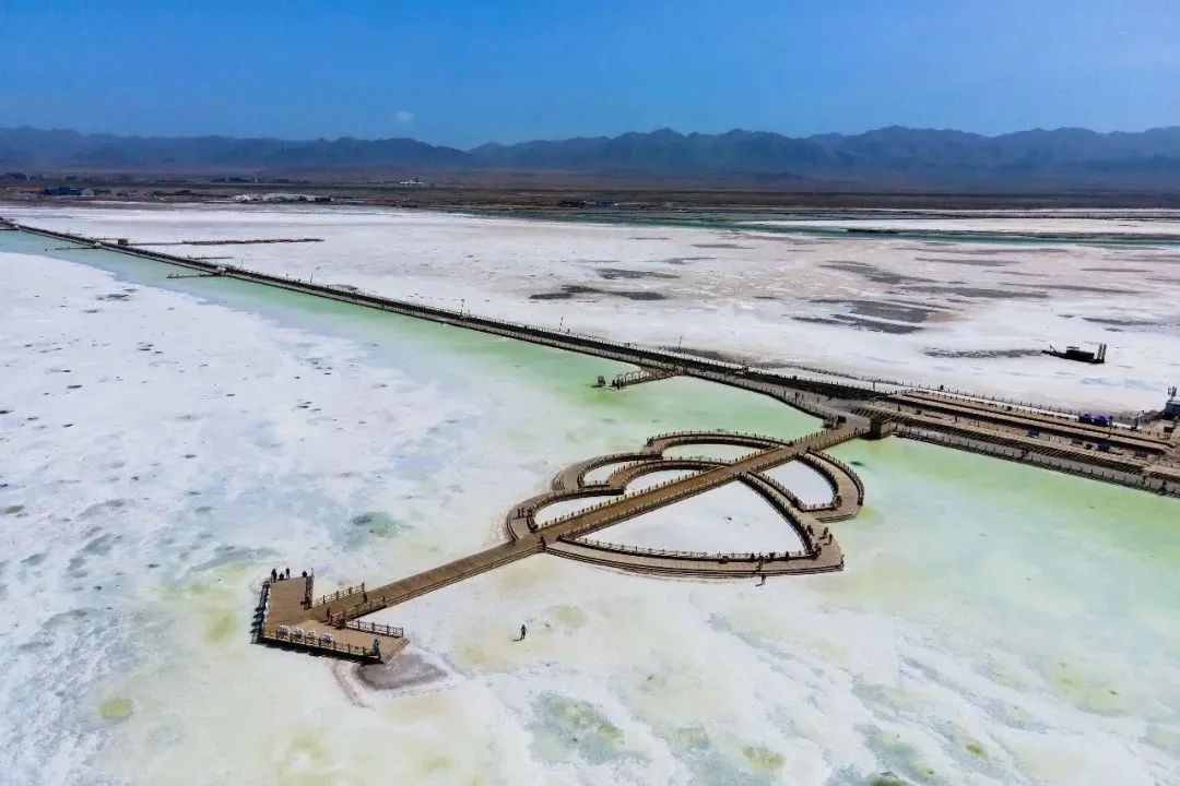 茶卡盐湖全景导览图,茶卡盐湖全景图片