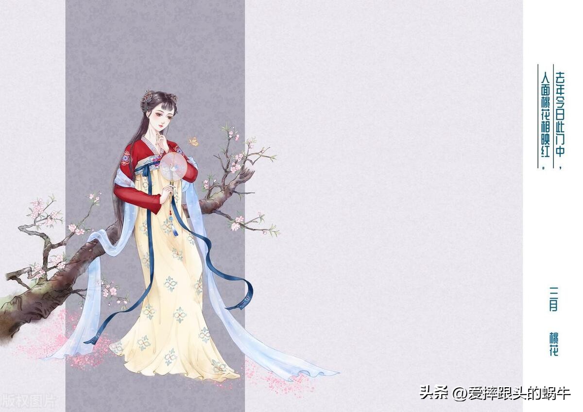 十二花神图谱完整版,工笔画十二花神欣赏