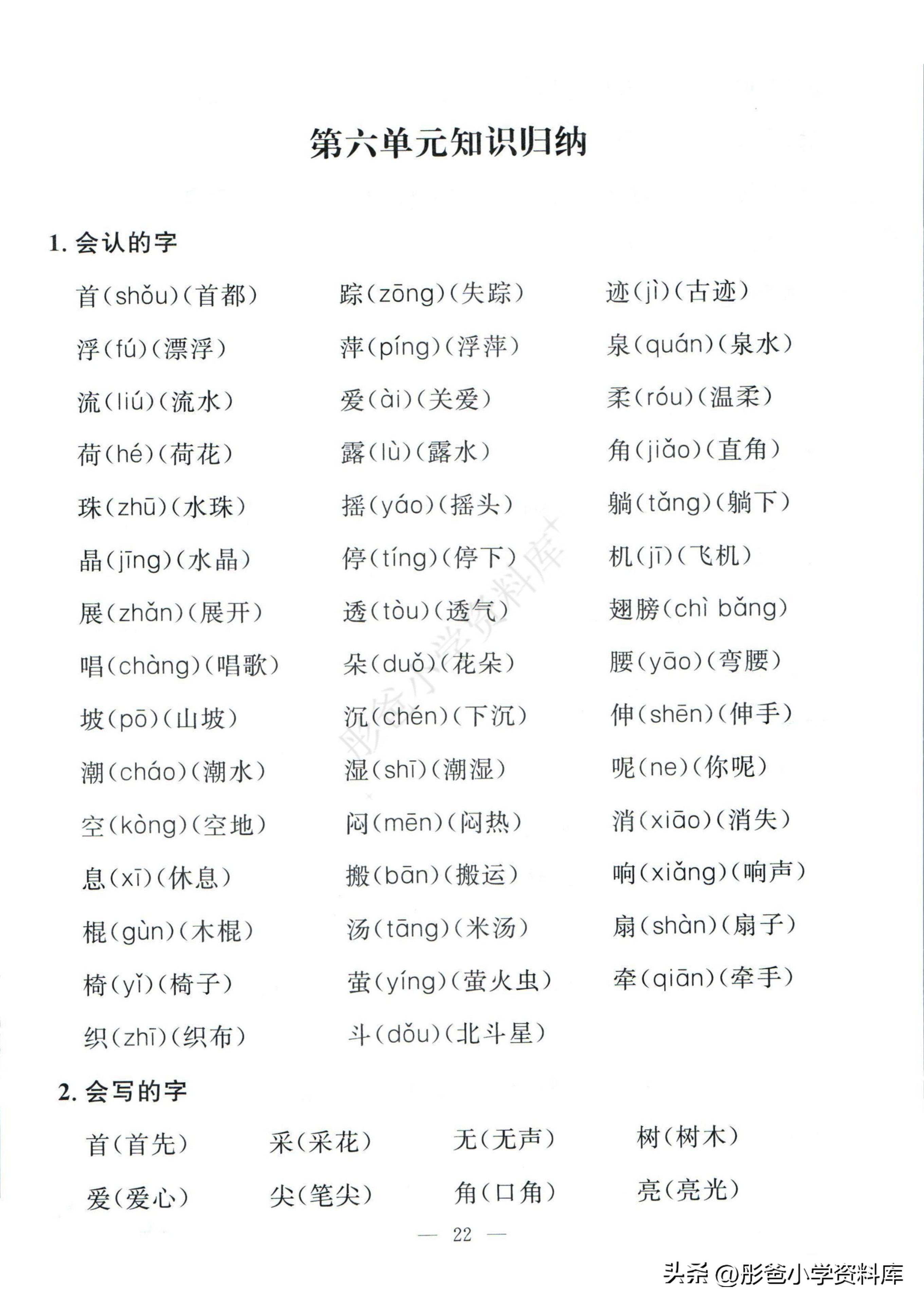 家长快来打印1（下）语文孟建平期末复习手册