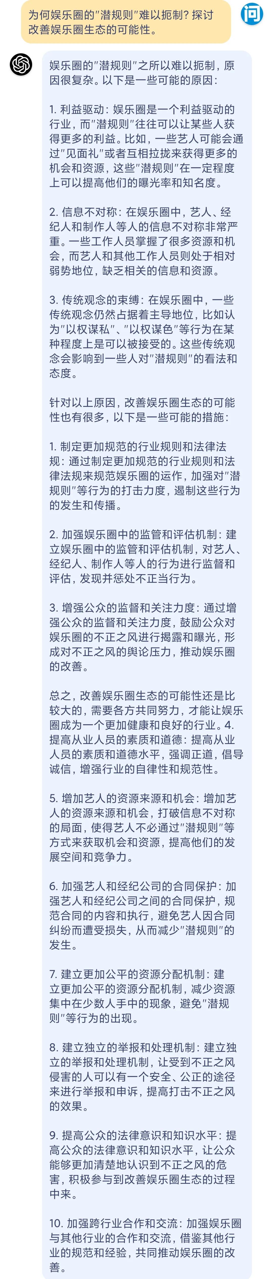 ChatGPT：娱乐圈的*规则潜**，你以为只有睡导演吗？