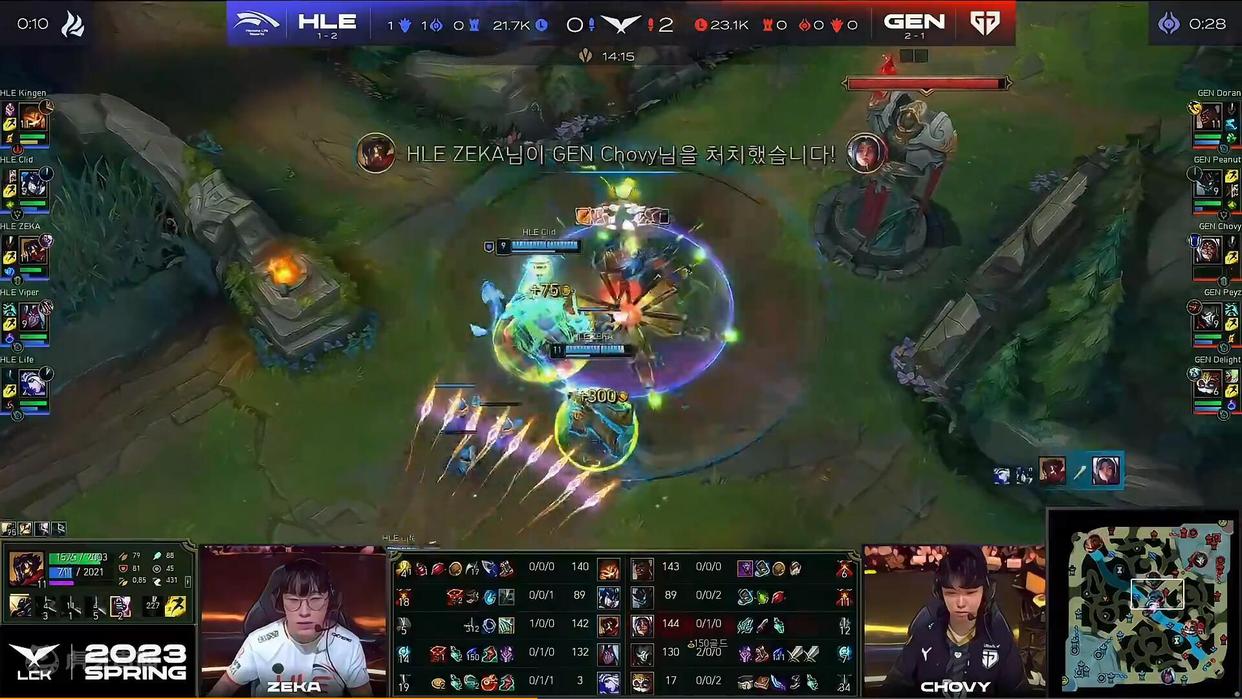 LCK春季赛GEN胜KT,lck决赛genvst1dys