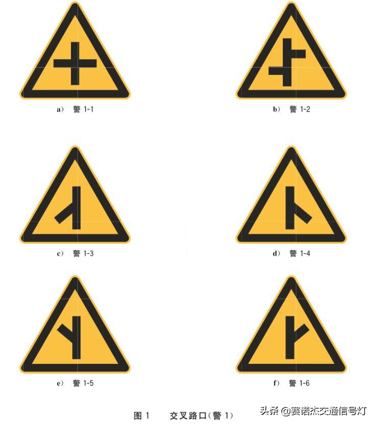 y型交叉路口标志的作用,注意前方交叉路口标志图片