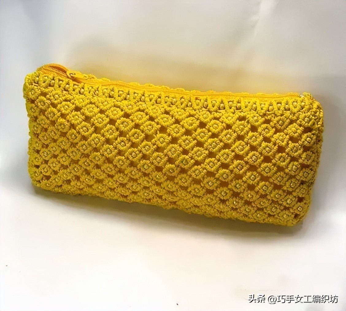 简单绳子编包包不用钩针,棉线绳编包包教程全过程