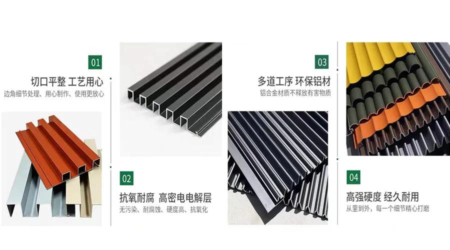 铝制波浪板墙面效果图大全,铝制波浪板