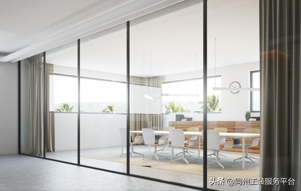 办公空间室内色彩效果,办公空间新中式风格设计色彩构成