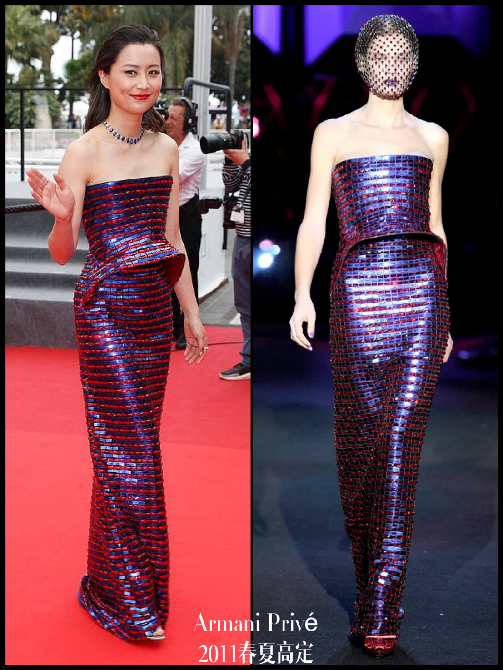 汤唯亮相戛纳红毯造型,汤唯穿高定礼服走戛纳红毯