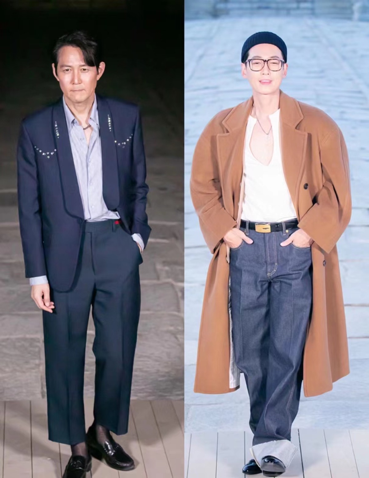 内娱女明星在韩国GUCCI大秀上太牛了！倪妮穿黑色超帅，刘雯更美