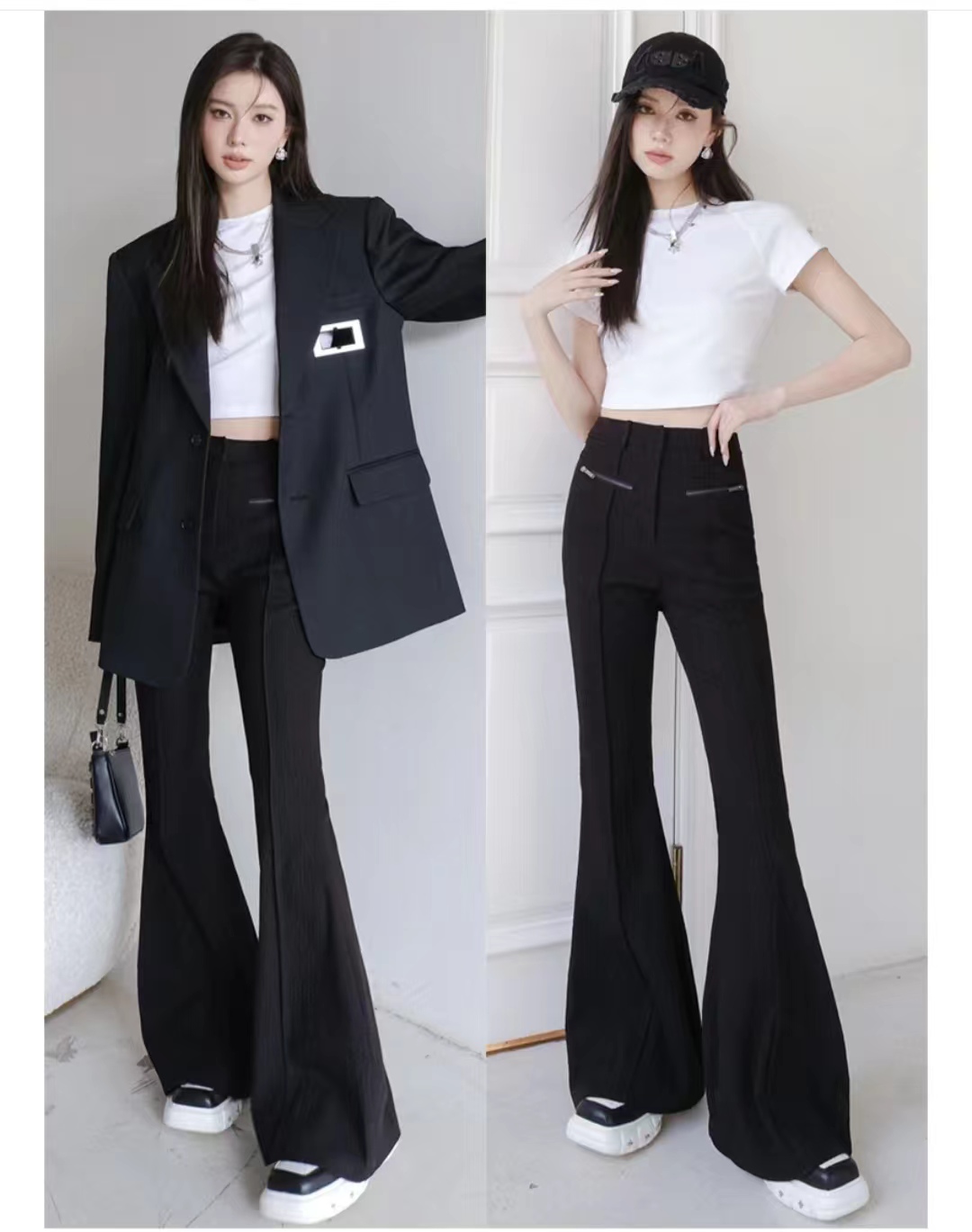 西装外套怎么搭配裙子好看气质,西装外套搭配时髦女士